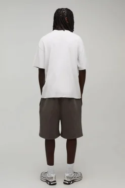 boohooMAN T-shirt Homme Oversize Sport Brodé Effet Délavé<Homme T-Shirts