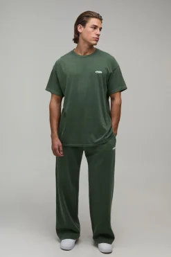 T-shirt Homme Oversize Teinté Ovale Siglé