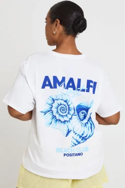 T-shirt Imprimé Amalfi Beach Grande Taille