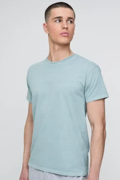 boohooMAN T-shirt Imprimé Archive Créatif Coupe Regular Sage Délavé<Homme T-Shirts Impriméstendances|T-Shirts