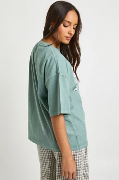 T-shirt imprimé avec motif de tasse à café de New York City