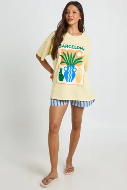 T-shirt Imprimé Barcelona