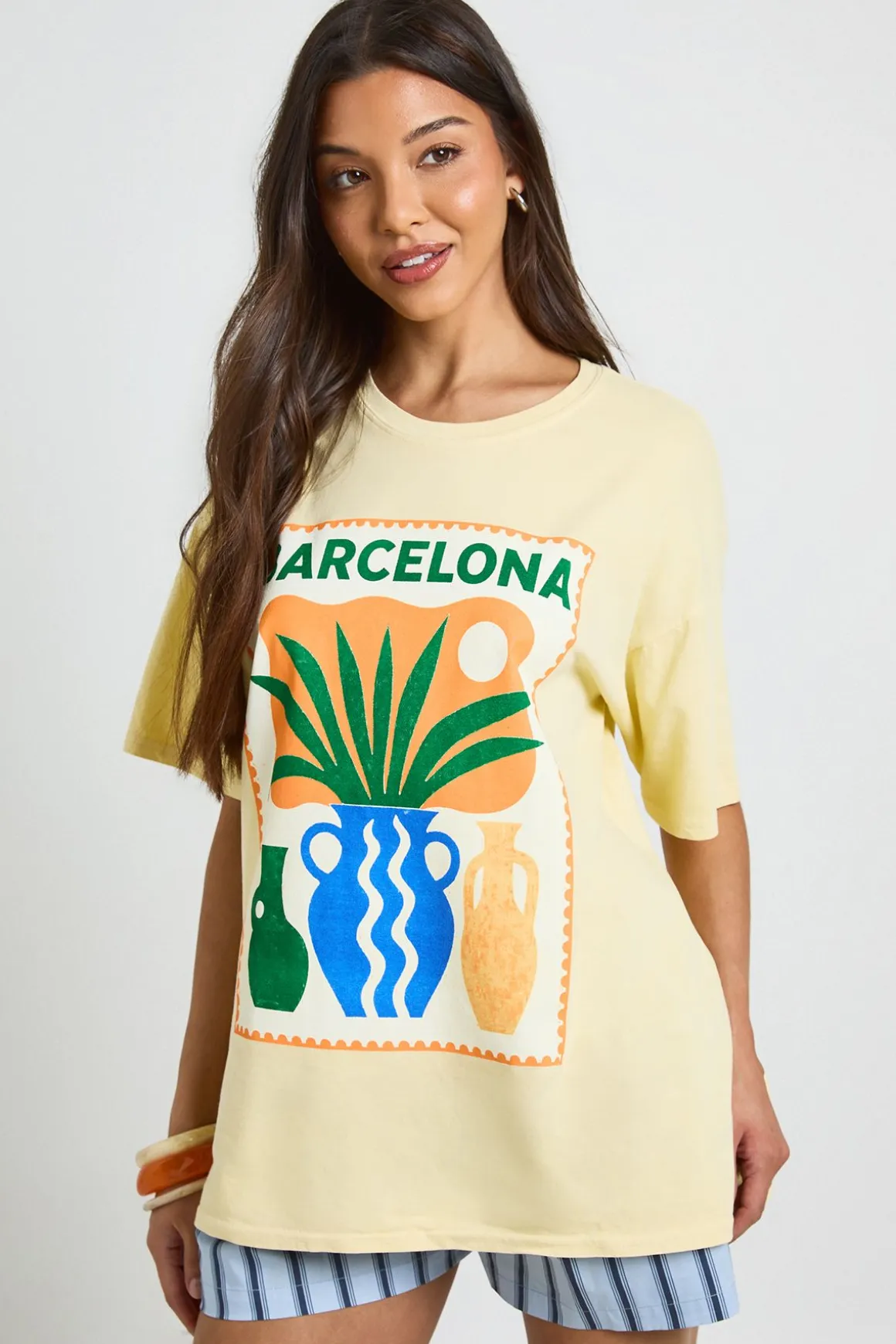 T-shirt Imprimé Barcelona
