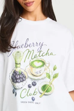 T-shirt Imprimé Blueberry Matcha Club