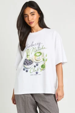 T-shirt Imprimé Blueberry Matcha Club