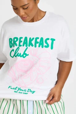 T-shirt Imprimé Breakfast Club Grande Taille