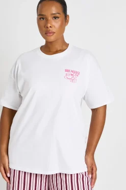 T-shirt Imprimé Breakfast Grande Taille