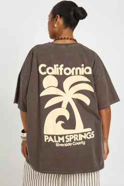 T-shirt Imprimé California Grande Taille