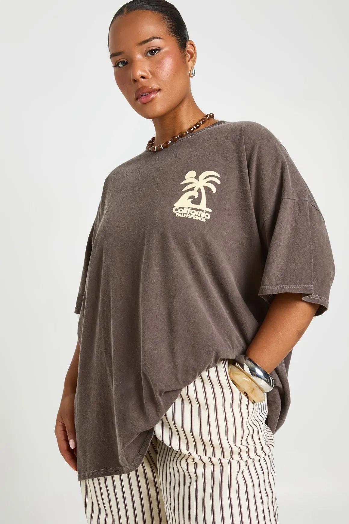 T-shirt Imprimé California Grande Taille