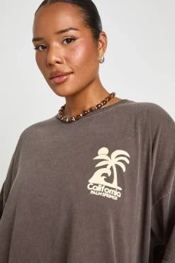 T-shirt Imprimé California Grande Taille
