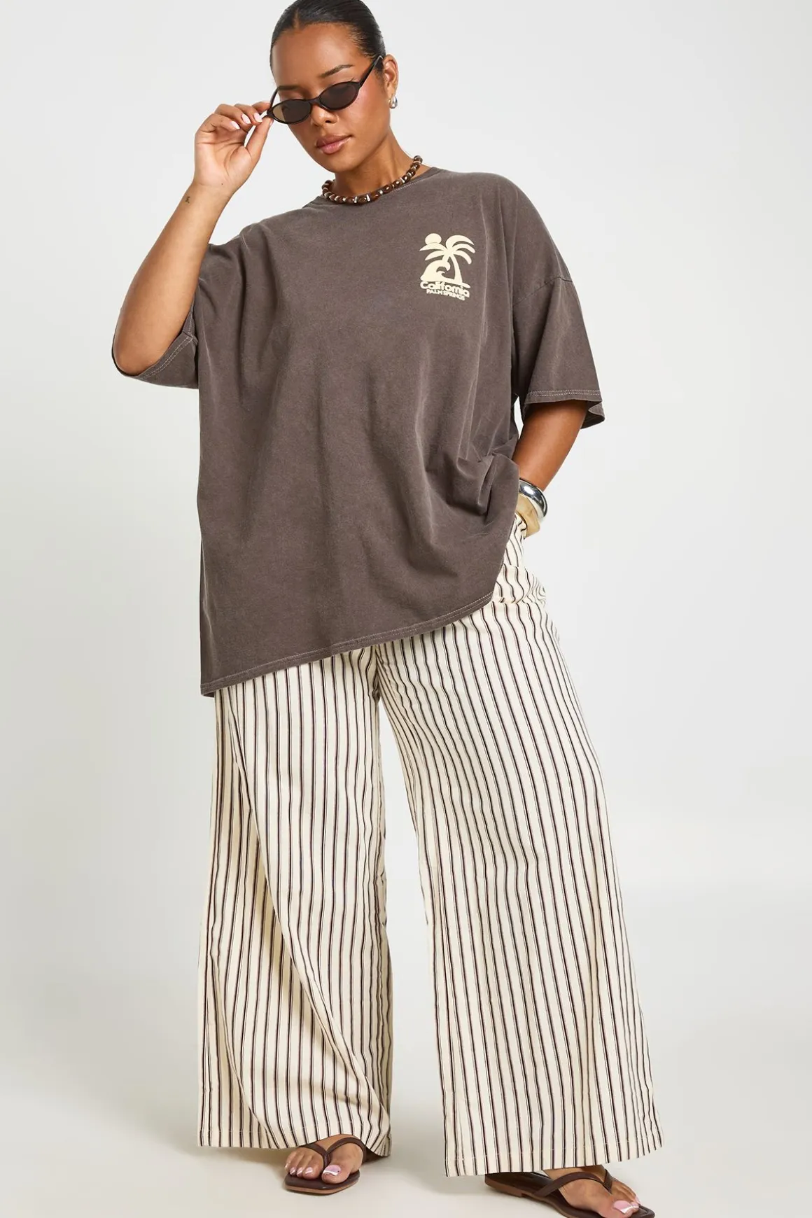 T-shirt Imprimé California Grande Taille