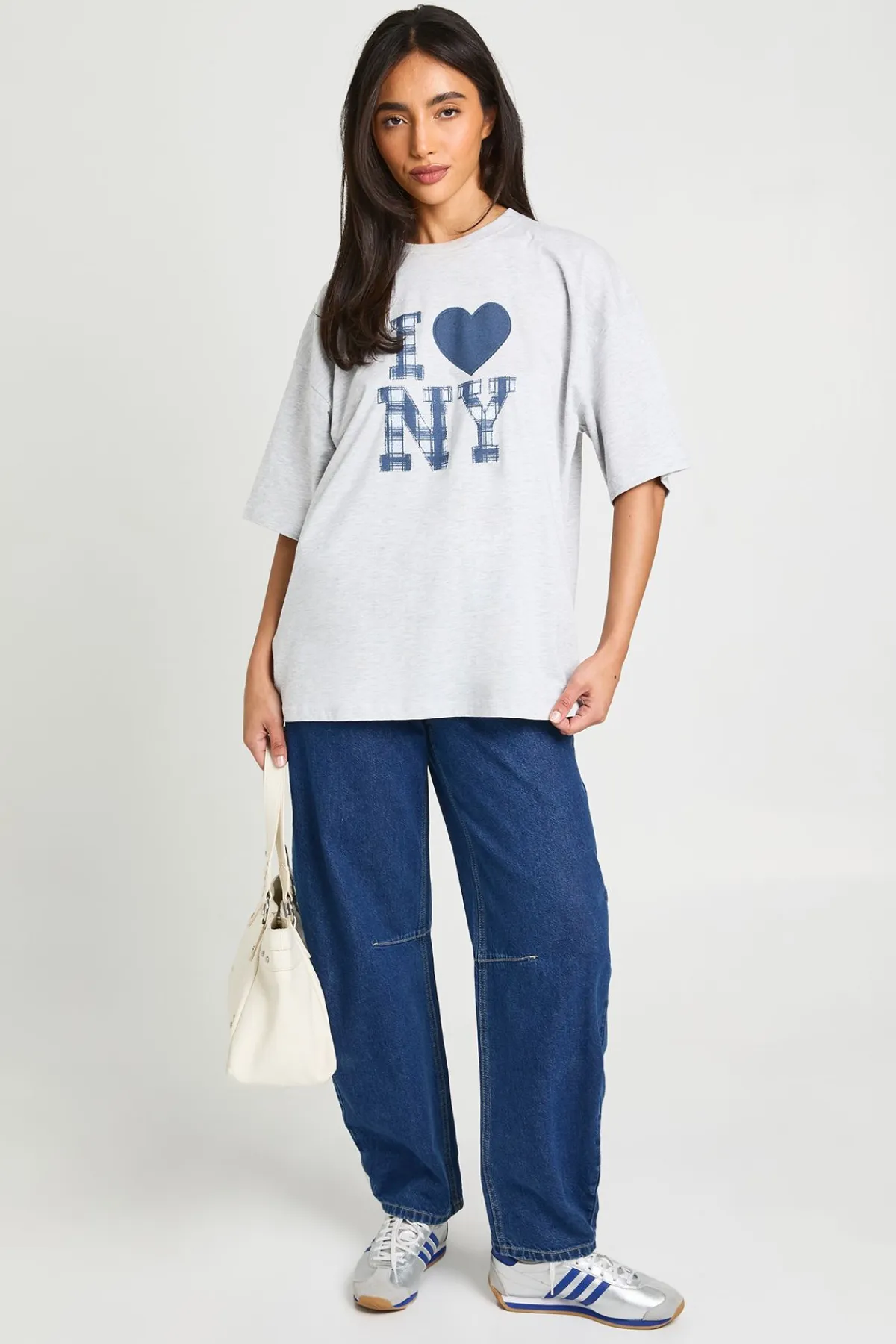 boohoo T-shirt Imprimé À Carreaux I Heart Ny<Femme Tops