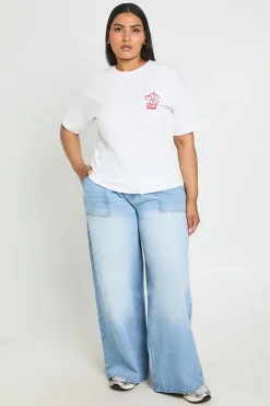 T-shirt Imprimé Cerise Douce Grande Taille