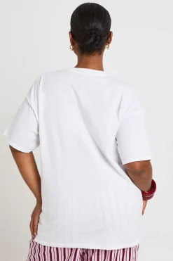 boohoo T-shirt Imprimé Cerises Douces Grande Taille<Femme Tops
