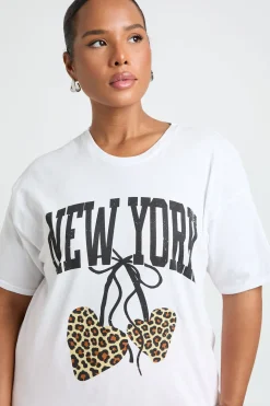 T-shirt Imprimé Cherry New York Grande Taille