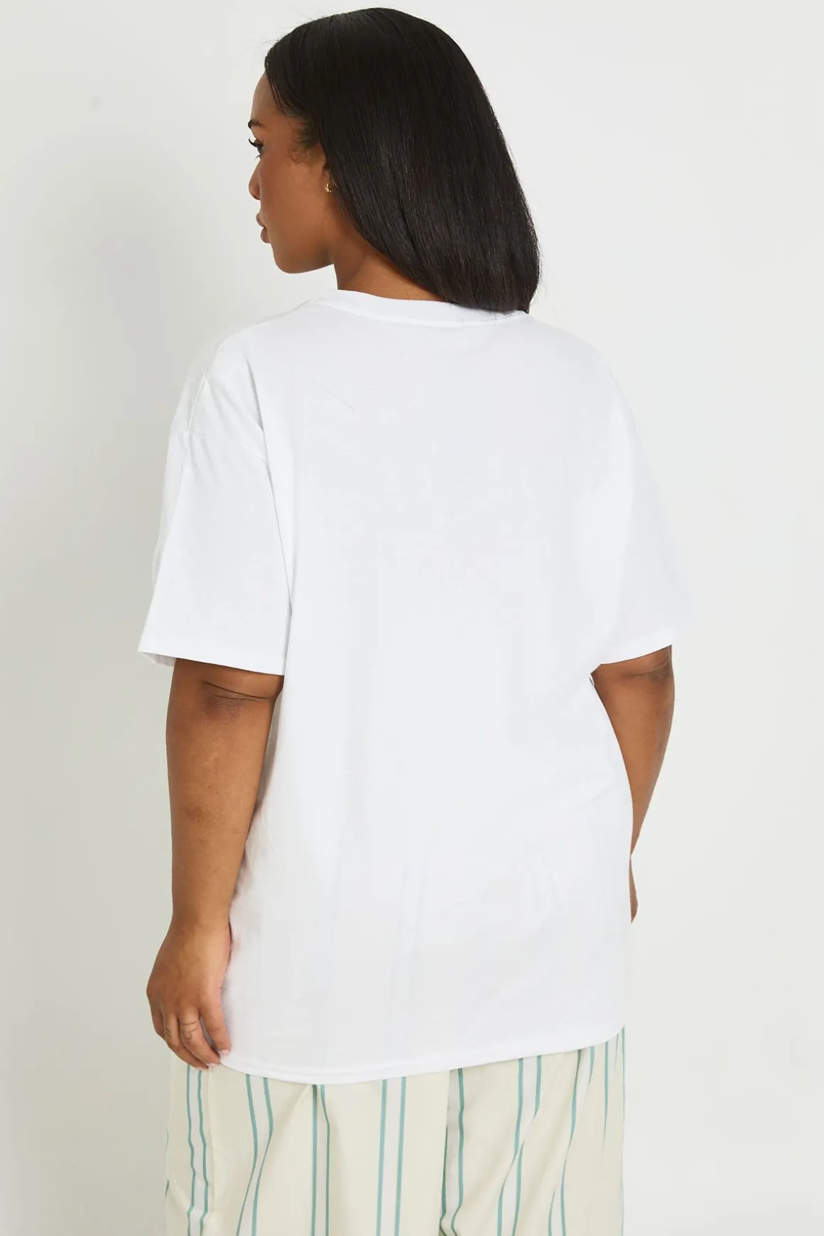 T-shirt Imprimé Citrons Grande Taille
