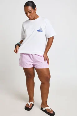 T-shirt Imprimé Club Brunch Grande Taille