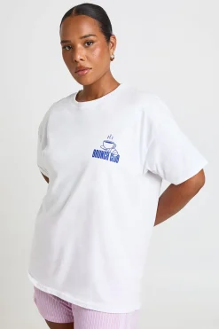 T-shirt Imprimé Club Brunch Grande Taille