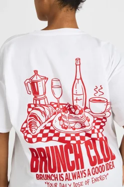 T-shirt Imprimé Club Brunch Grande Taille