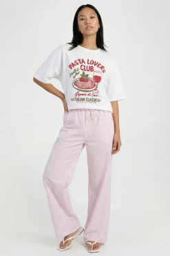 T-shirt Imprimé Club Des Amateurs De Pâtes