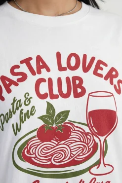 T-shirt Imprimé Club Des Amateurs De Pâtes
