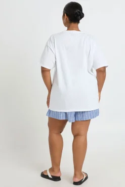 T-shirt Imprimé Club Rodéo Grande Taille