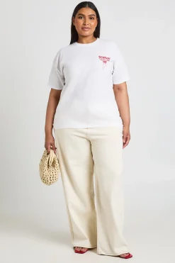 T-shirt Imprimé Club Spaghetti Grande Taille