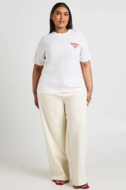 T-shirt Imprimé Club Spaghetti Grande Taille