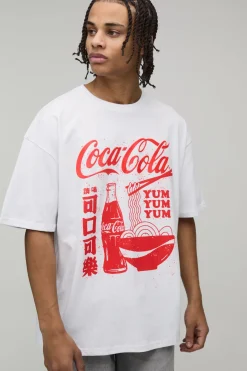 T-Shirt Imprimé Coca-Cola Licence Coupe Oversize