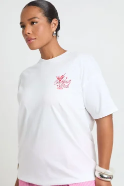 boohoo T-shirt Imprimé Cocktail Club Grande Taille<Femme Tops