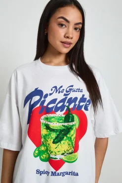 boohoo T-shirt Imprimé Cocktail Picante<Femme Tops