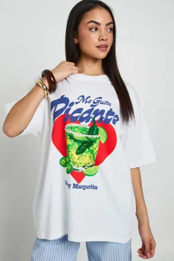 boohoo T-shirt Imprimé Cocktail Picante<Femme Tops