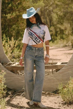 T-shirt imprimé Cowgirls Corset and Sash