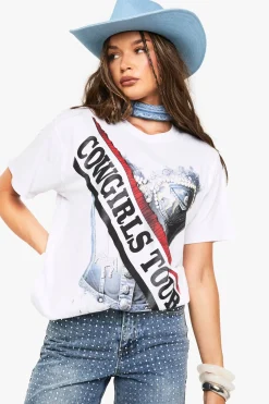 T-shirt imprimé Cowgirls Corset and Sash
