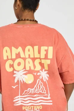 T-shirt Imprimé Côte Amalfitaine Grande Taille