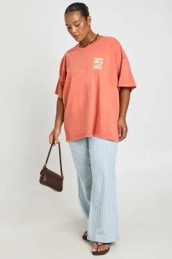 T-shirt Imprimé Côte Amalfitaine Grande Taille