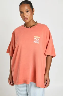 T-shirt Imprimé Côte Amalfitaine Grande Taille