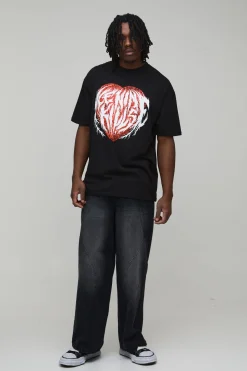 T-Shirt Imprimé Cœur Ice Nine Kills Oversize Tall