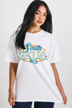 boohoo T-shirt imprimé de Caroline du Sud<Femme Tops