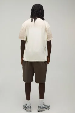 T-shirt Imprimé Édition Limitée Effet Spray Wash Oversize