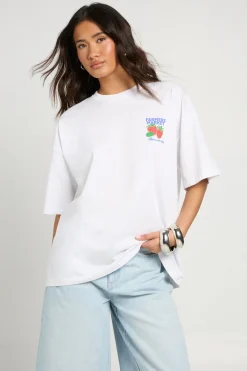 T-shirt À Imprimé Dos Autocollants Marché Fermier