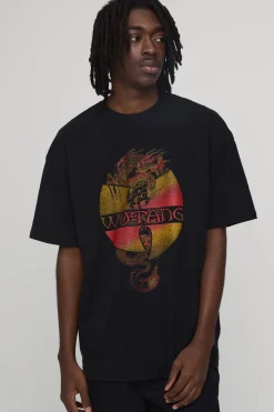 T-shirt Imprimé Dragon Wu-tang Coupe Oversize Sous Licence