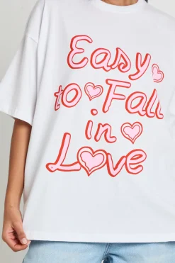 T-shirt Imprimé Easy To Fall In Love