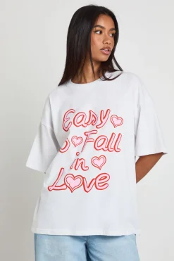 T-shirt Imprimé Easy To Fall In Love