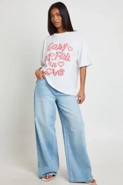 T-shirt Imprimé Easy To Fall In Love