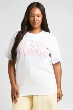 T-shirt Imprimé Fleur Grande Taille