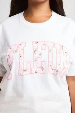 T-shirt Imprimé Fleur Grande Taille