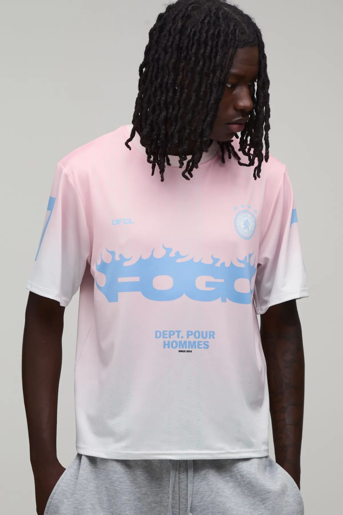 boohooMAN T-shirt Imprimé Fogo Coupe Boxy Regular Fit<Homme T-Shirts
