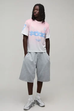 boohooMAN T-shirt Imprimé Fogo Coupe Boxy Regular Fit<Homme T-Shirts