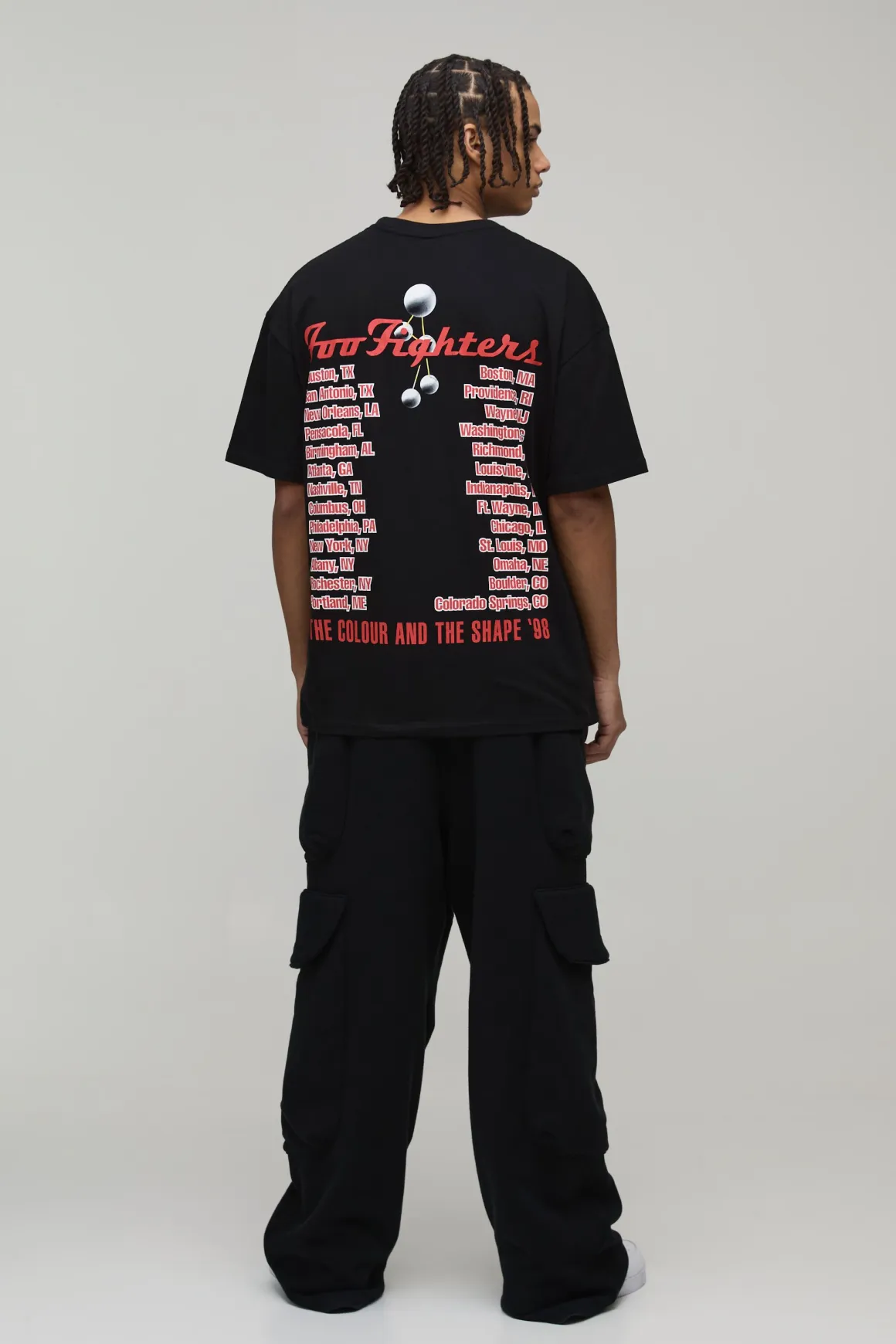 T-Shirt Imprimé Foo Fighters Coupe Oversize